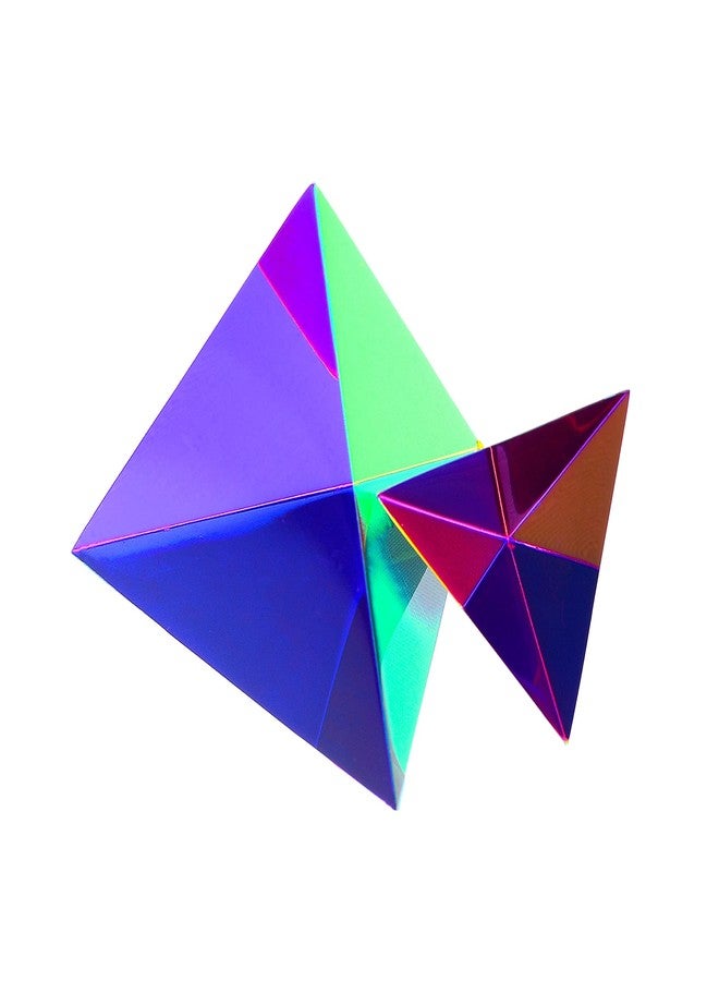 CMY Cubes The Ignis (50mm) - Cyan, Magenta & Yellow Polyhedron - Subtractive Color Mixing Optical Tetrahedron - Teaches Subtractive Color Mixing - Educational, Physics & Kinetic Art Desk Object - Image 5
